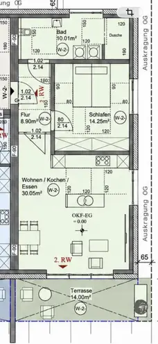 2 Zimmer Wohnung mit 70 m² in Bielefeld – Bild 2
