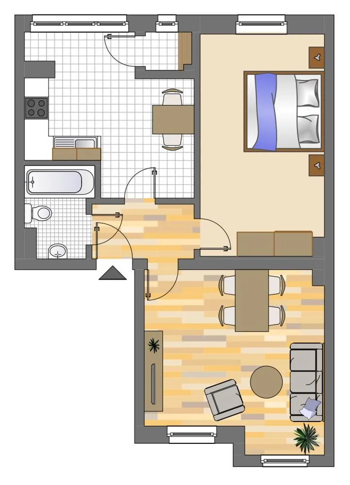 3 Zimmer Wohnung mit 56 m² in Herne – Bild 1