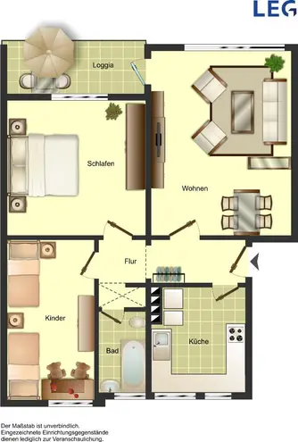 3 Zimmer Wohnung mit 65 m² in Krefeld – Bild 2