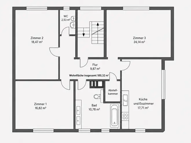 3 Zimmer Wohnung mit 100 m² in Heidelberg – Bild 11