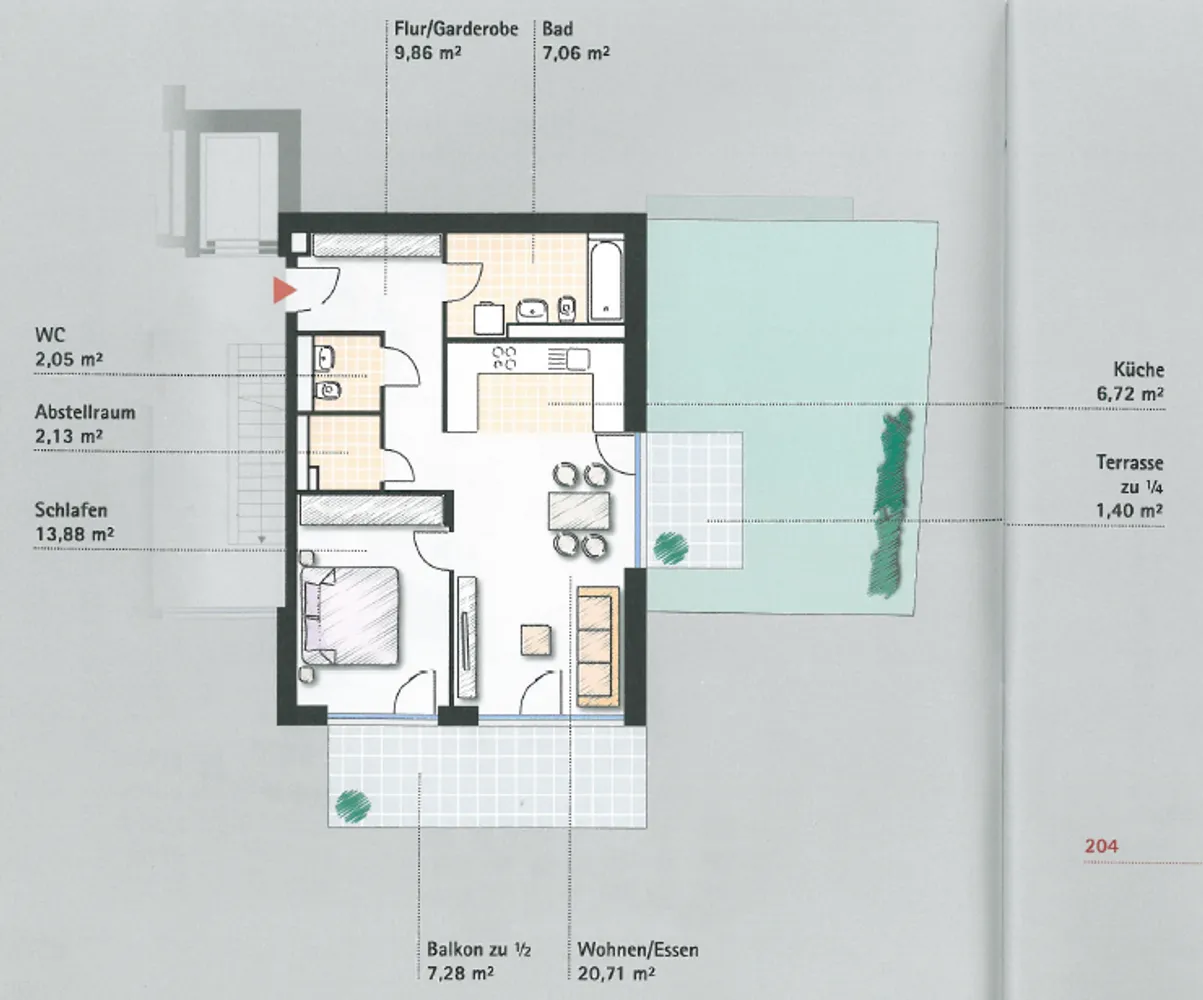 3 Zimmer Wohnung mit 72 m² in Tübingen – Bild 9