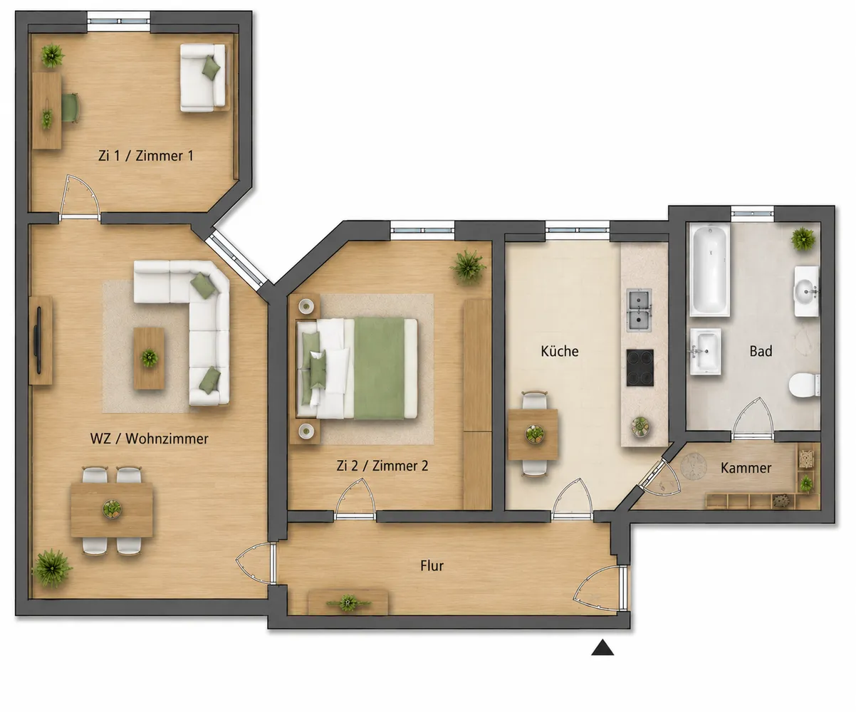 3 Zimmer Wohnung mit 104 m² in Frankfurt (Oder) – Bild 12