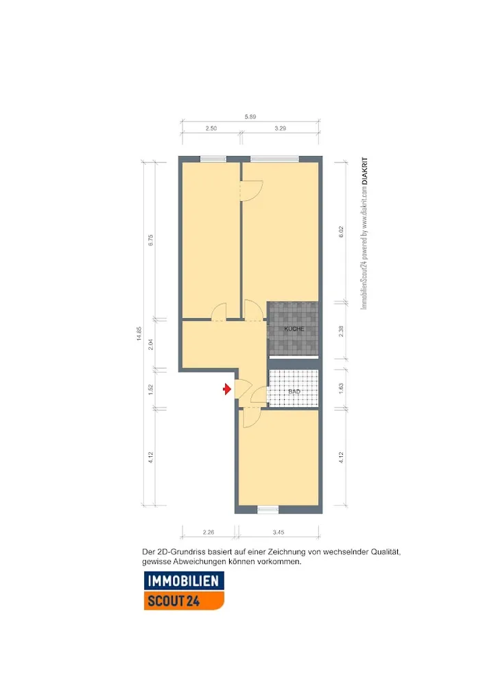 3 Zimmer Wohnung mit 70 m² in Erfurt – Bild 5