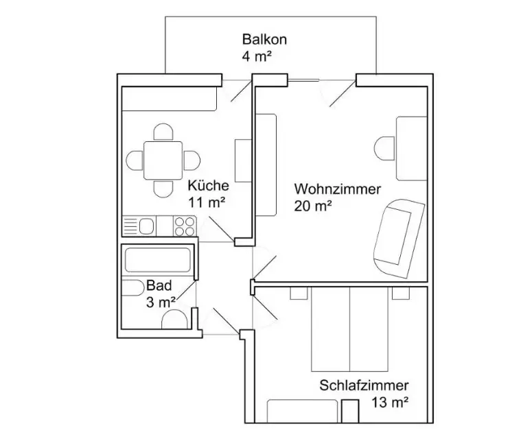 2 Zimmer Wohnung mit 54 m² in Konstanz – Bild 9