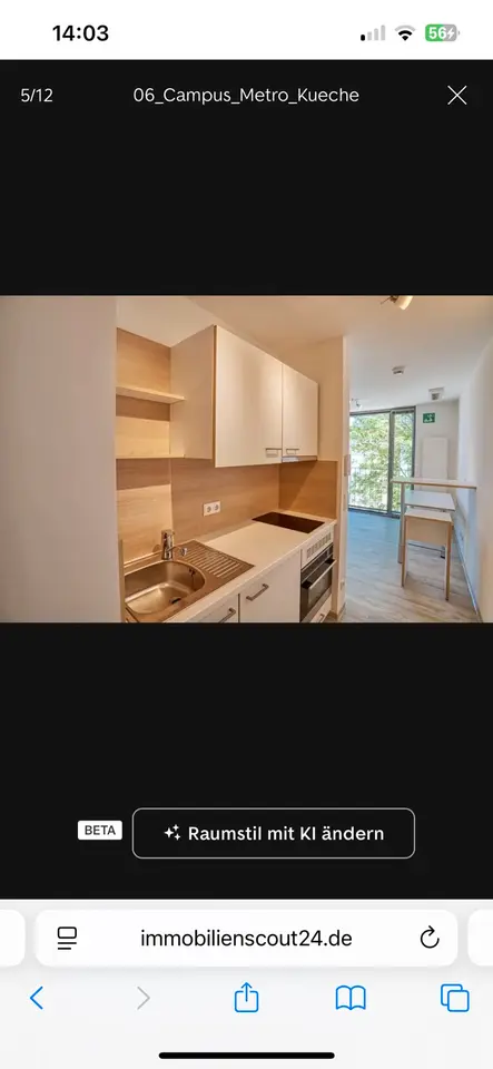 Studio mit 23 m² in Landshut – Bild 3