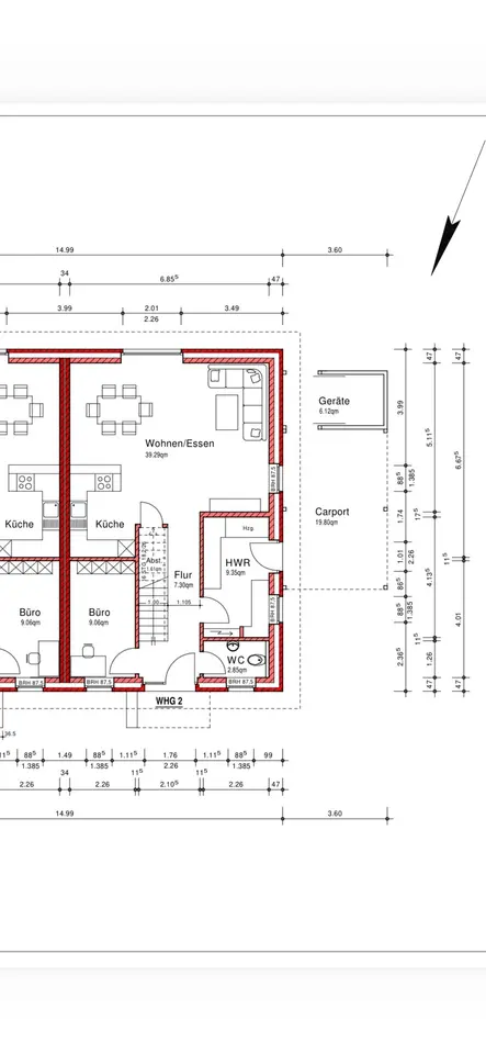 5 Zimmer Wohnung mit 130 m² in Vechta – Bild 4