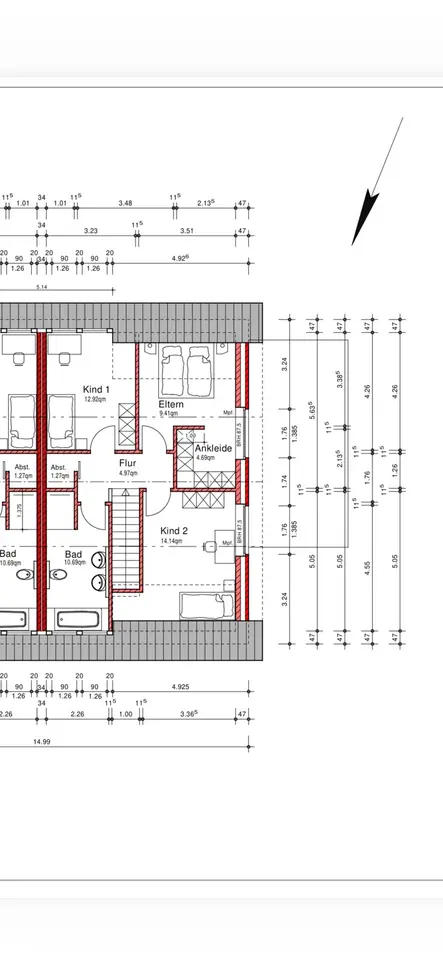 5 Zimmer Wohnung mit 130 m² in Vechta – Bild 5