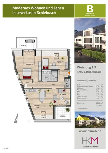 3 Zimmer Wohnung mit 94 m² in Leverkusen – Bild 5