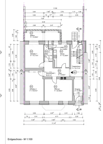 3 Zimmer Wohnung mit 89 m² in Saarbrücken – Bild 12