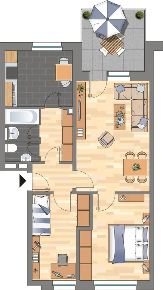 3 Zimmer Wohnung mit 65 m² in Wolfsburg – Bild 5