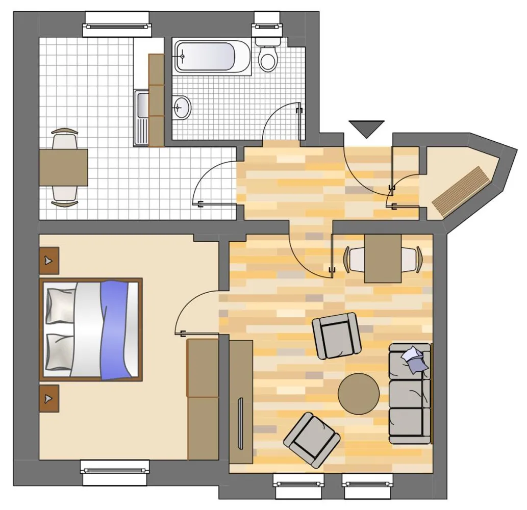2 Zimmer Wohnung mit 56 m² in Dortmund – Bild 2