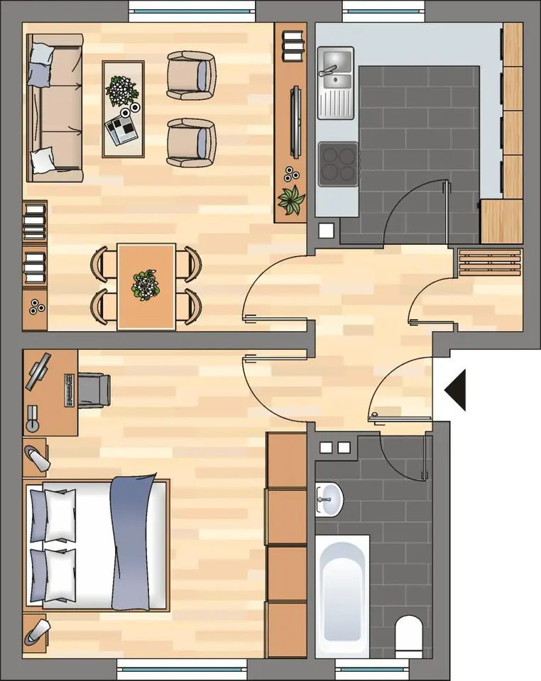 2 Zimmer Wohnung mit 58 m² in Worms – Bild 5