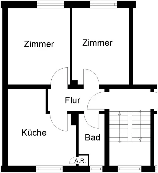 2 Zimmer Wohnung mit 48 m² in Hannover – Bild 2