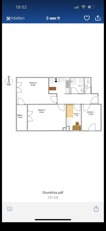 2 Zimmer Wohnung mit 69 m² in Regensburg – Bild 7