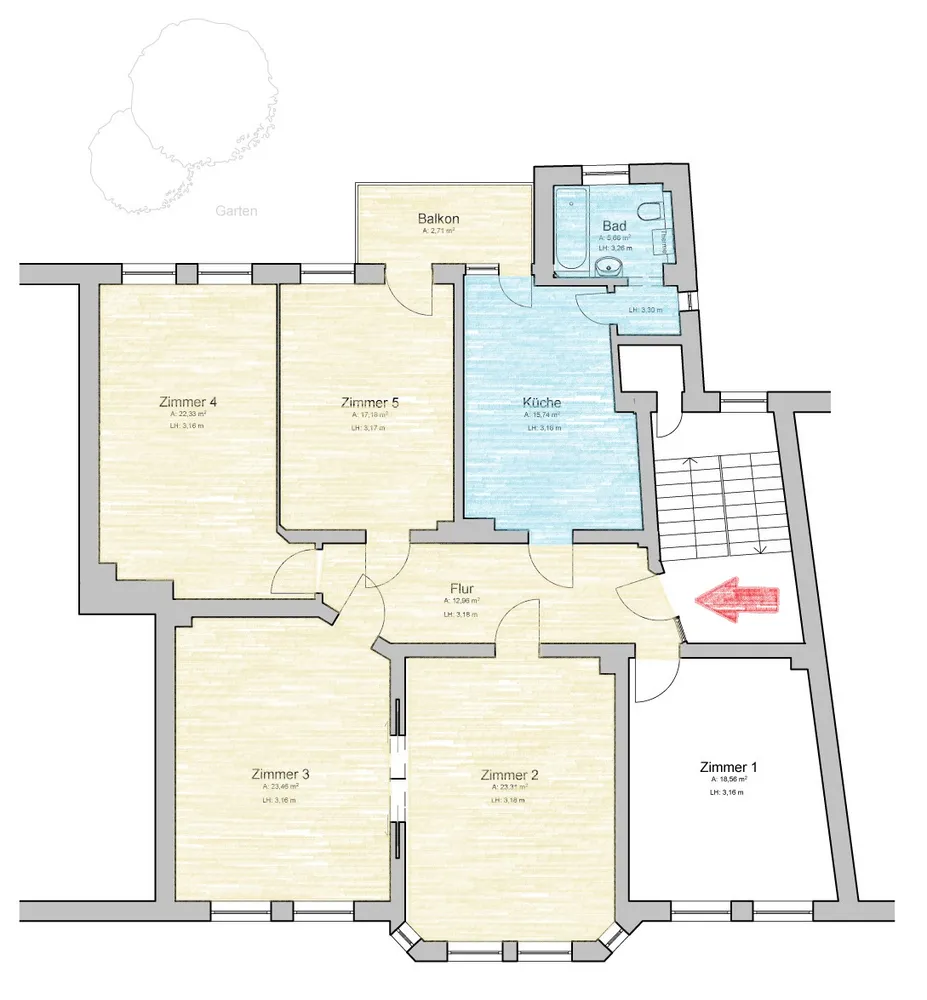 5 Zimmer Wohnung mit 138 m² in Hildesheim – Bild 10