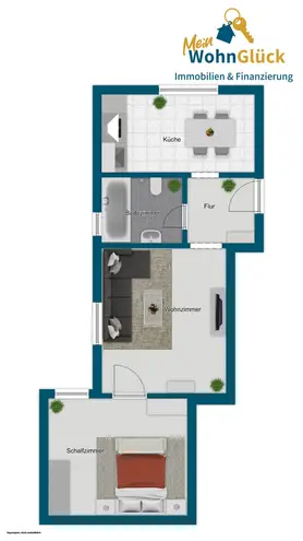 2 Zimmer Wohnung mit 42 m² in Essen – Bild 7
