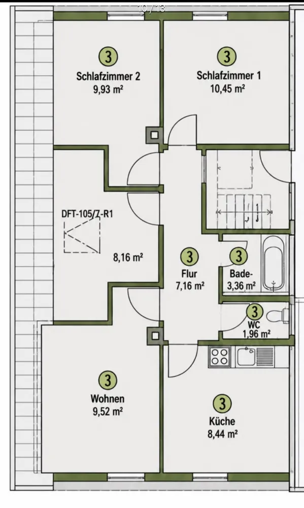 4 Zimmer Wohnung mit 60 m² in Ludwigsburg – Bild 11