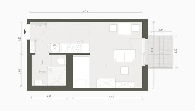 1 Zimmer Wohnung mit 29 m² in Berlin – Bild 6