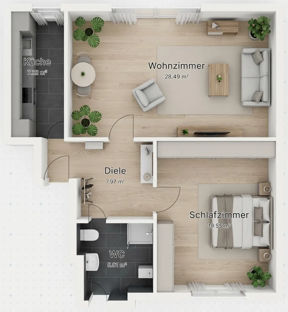 2 Zimmer Wohnung mit 55 m² in Gladbeck – Bild 5