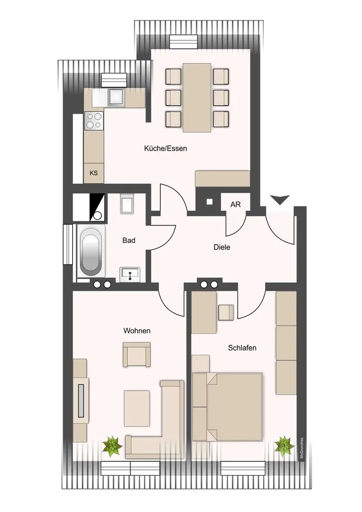 2 Zimmer Wohnung mit 59 m² in Dresden – Bild 11