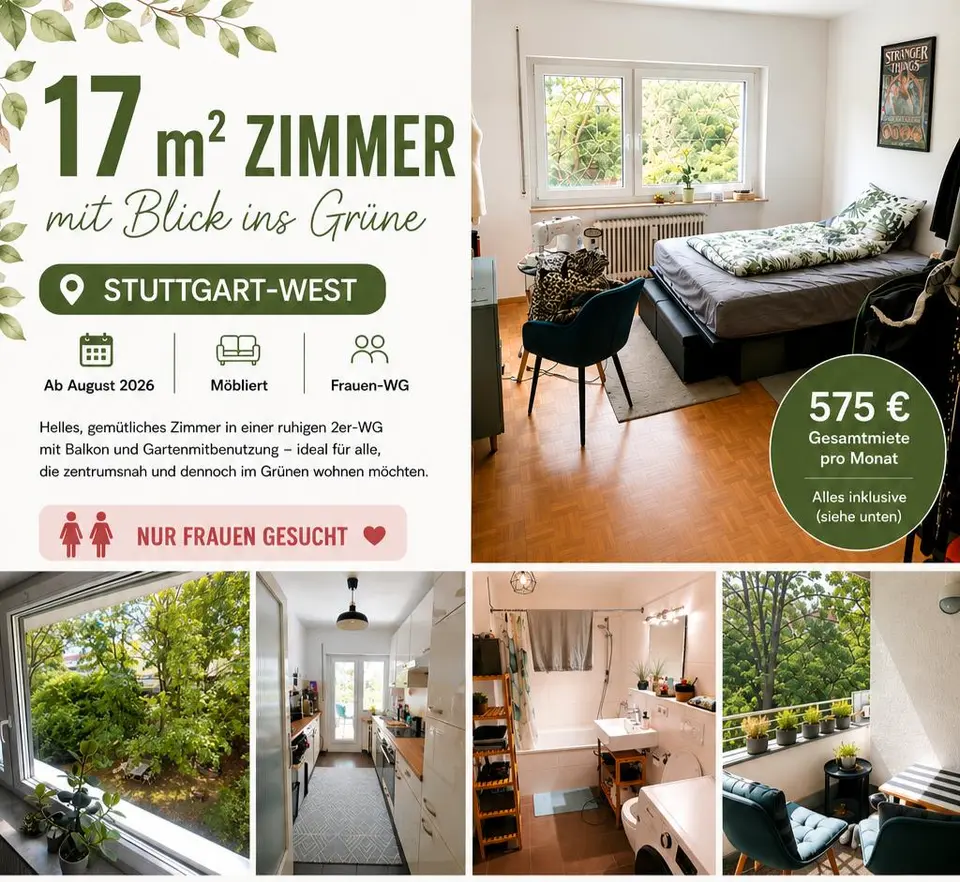 WG-Zimmer mit 15 m² in Stuttgart – Bild 8