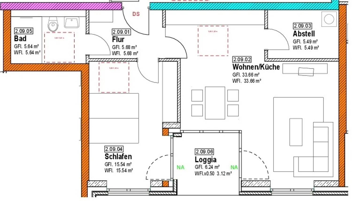 2 Zimmer Wohnung mit 70 m² in Gütersloh – Bild 3