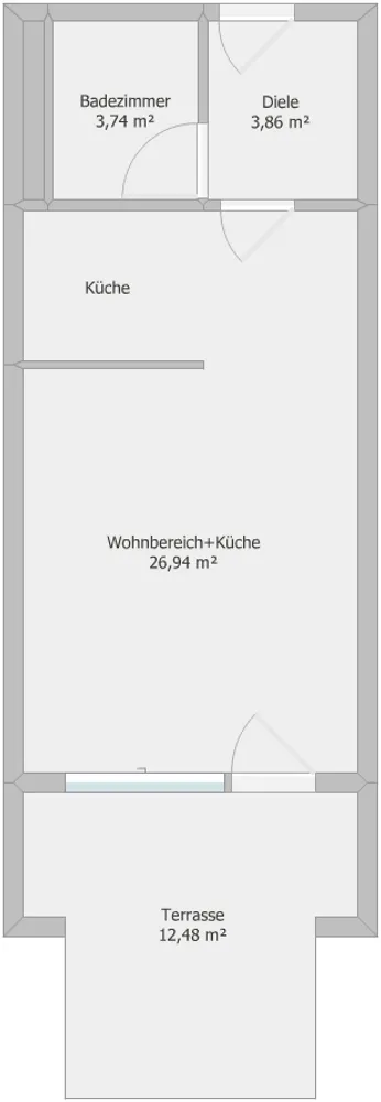 1 Zimmer Wohnung mit 41 m² in Bayreuth – Bild 6