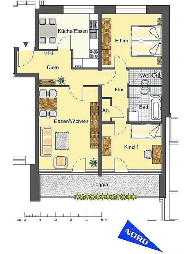 3 Zimmer Wohnung mit 84 m² in Leverkusen – Bild 1