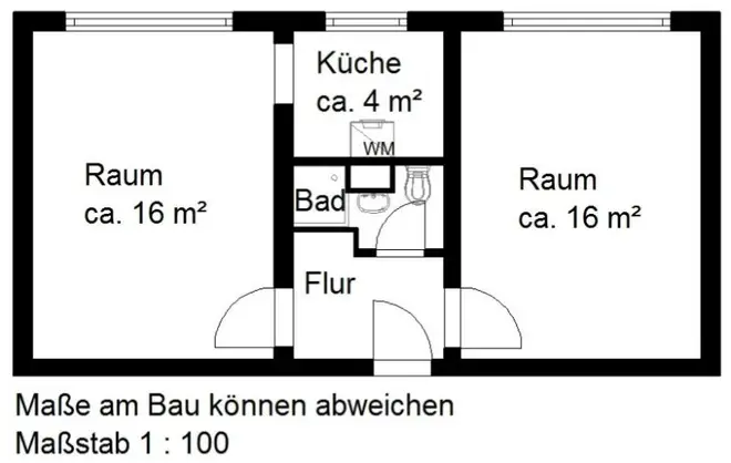 2 Zimmer Wohnung mit 40 m² in Halle (Saale) – Bild 7