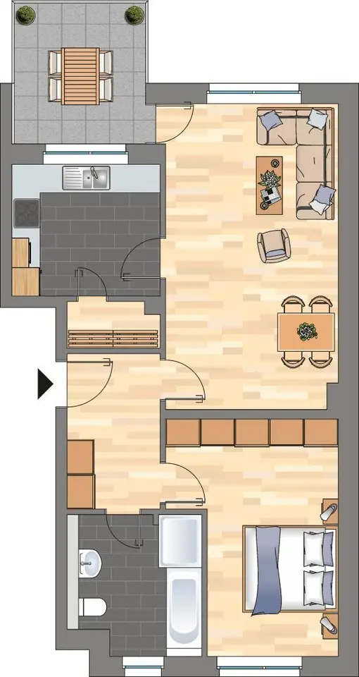 3 Zimmer Wohnung mit 65 m² in Wolfsburg – Bild 5