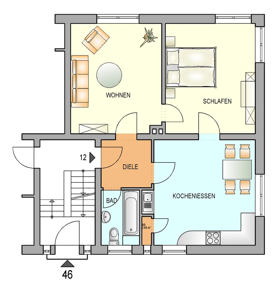 2 Zimmer Wohnung mit 50 m² in Remscheid – Bild 4