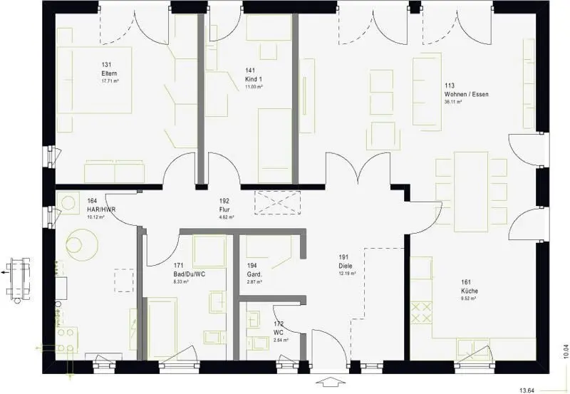5 Zimmer Wohnung mit 110 m² in Stralsund – Bild 5
