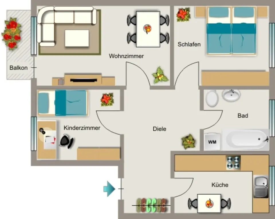 4 Zimmer Wohnung mit 68 m² in Oberhausen – Bild 5