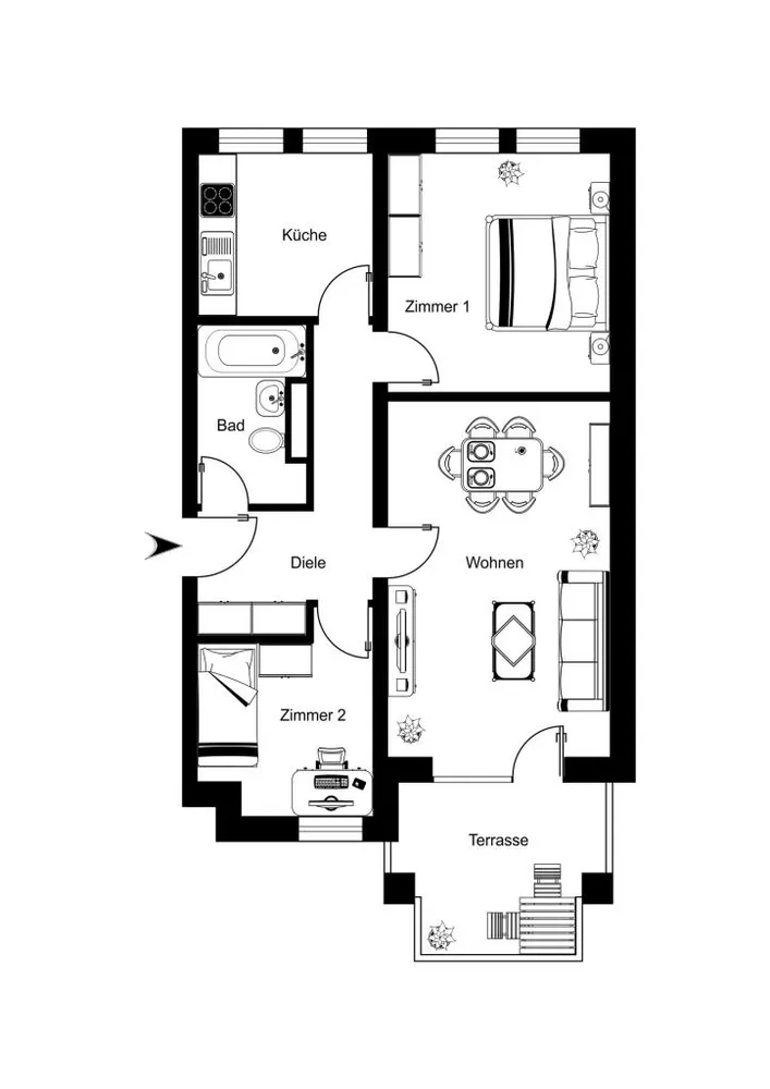 3 Zimmer Wohnung mit 70 m² in Lüneburg – Bild 6