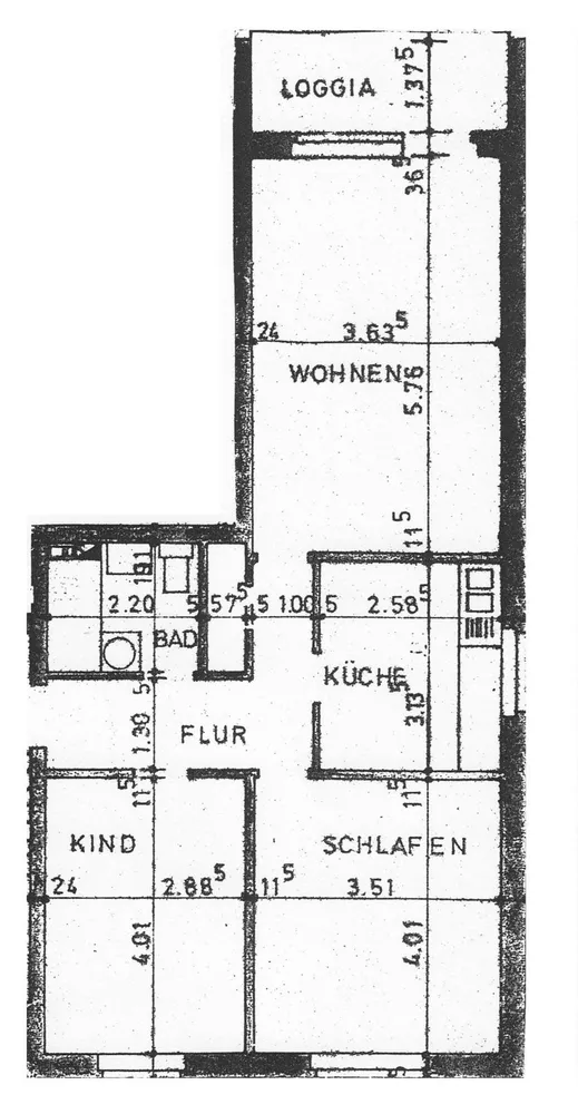 3 Zimmer Wohnung mit 67 m² in Lübeck – Bild 2
