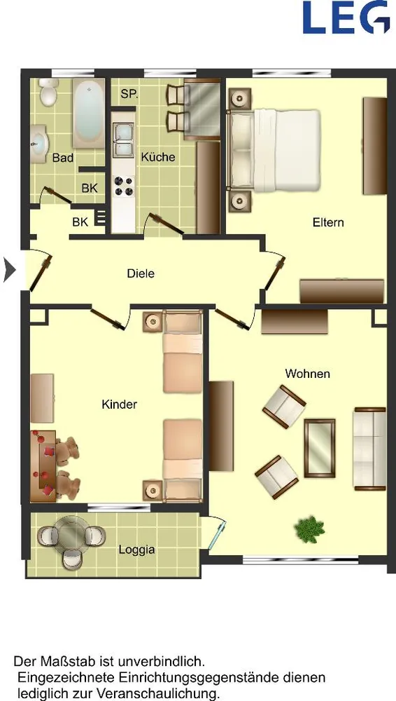 3 Zimmer Wohnung mit 71 m² in Solingen – Bild 1
