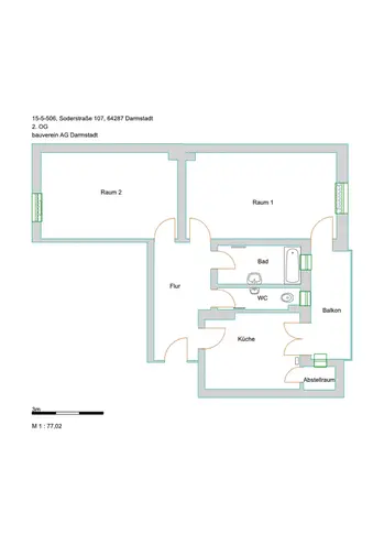2 Zimmer Wohnung mit 78 m² in Darmstadt – Bild 9