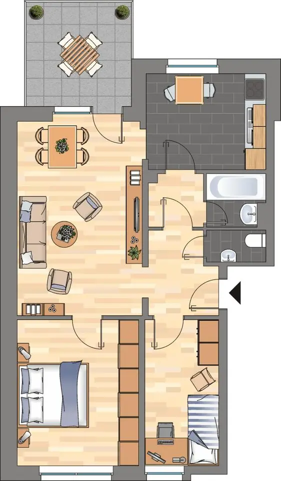 3 Zimmer Wohnung mit 65 m² in Wolfsburg – Bild 5