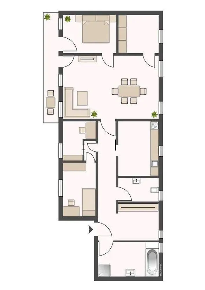 5 Zimmer Wohnung mit 110 m² in Chemnitz – Bild 2