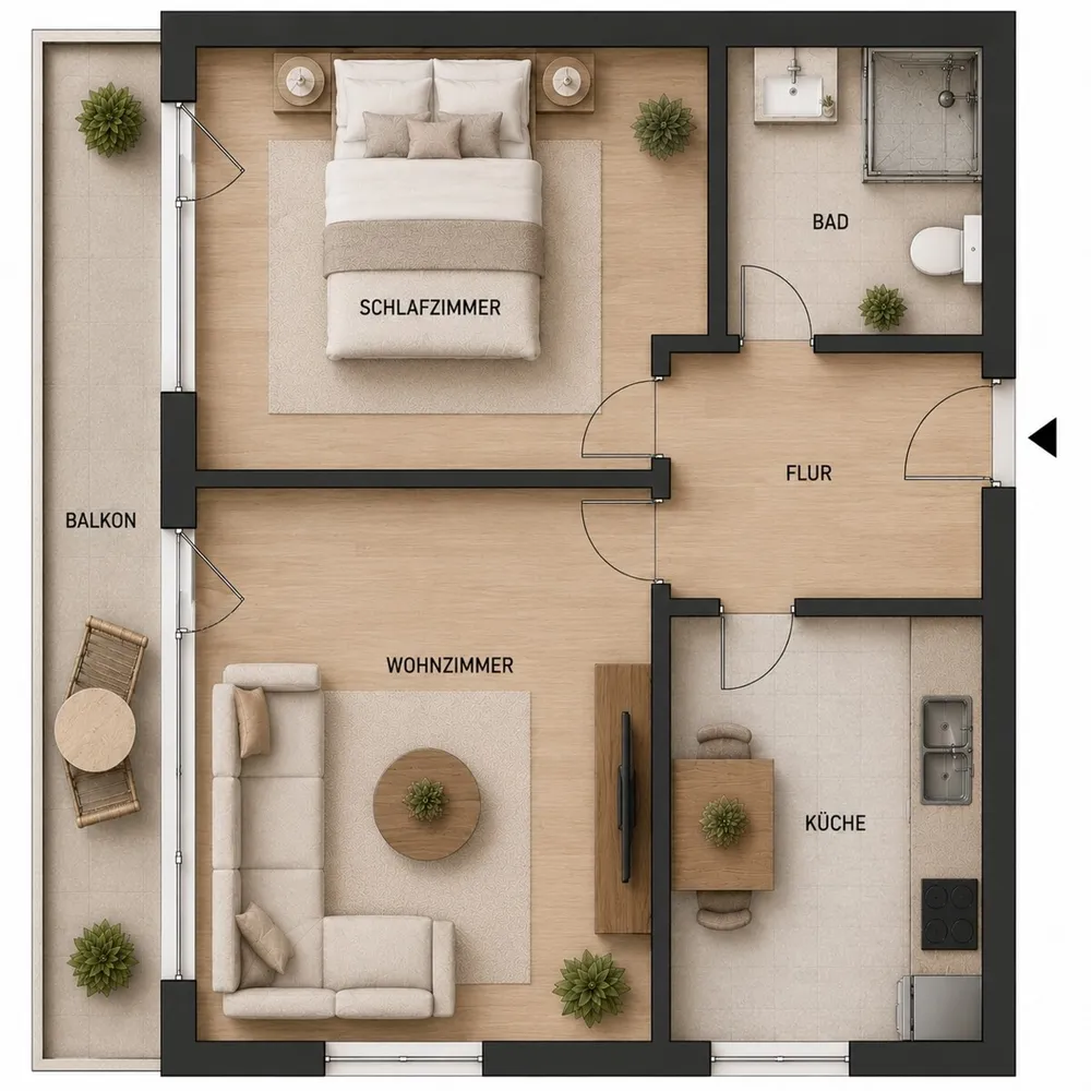 2 Zimmer Wohnung mit 55 m² in Göttingen – Bild 8