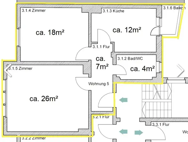 2 Zimmer Wohnung mit 67 m² in Hannover – Bild 9