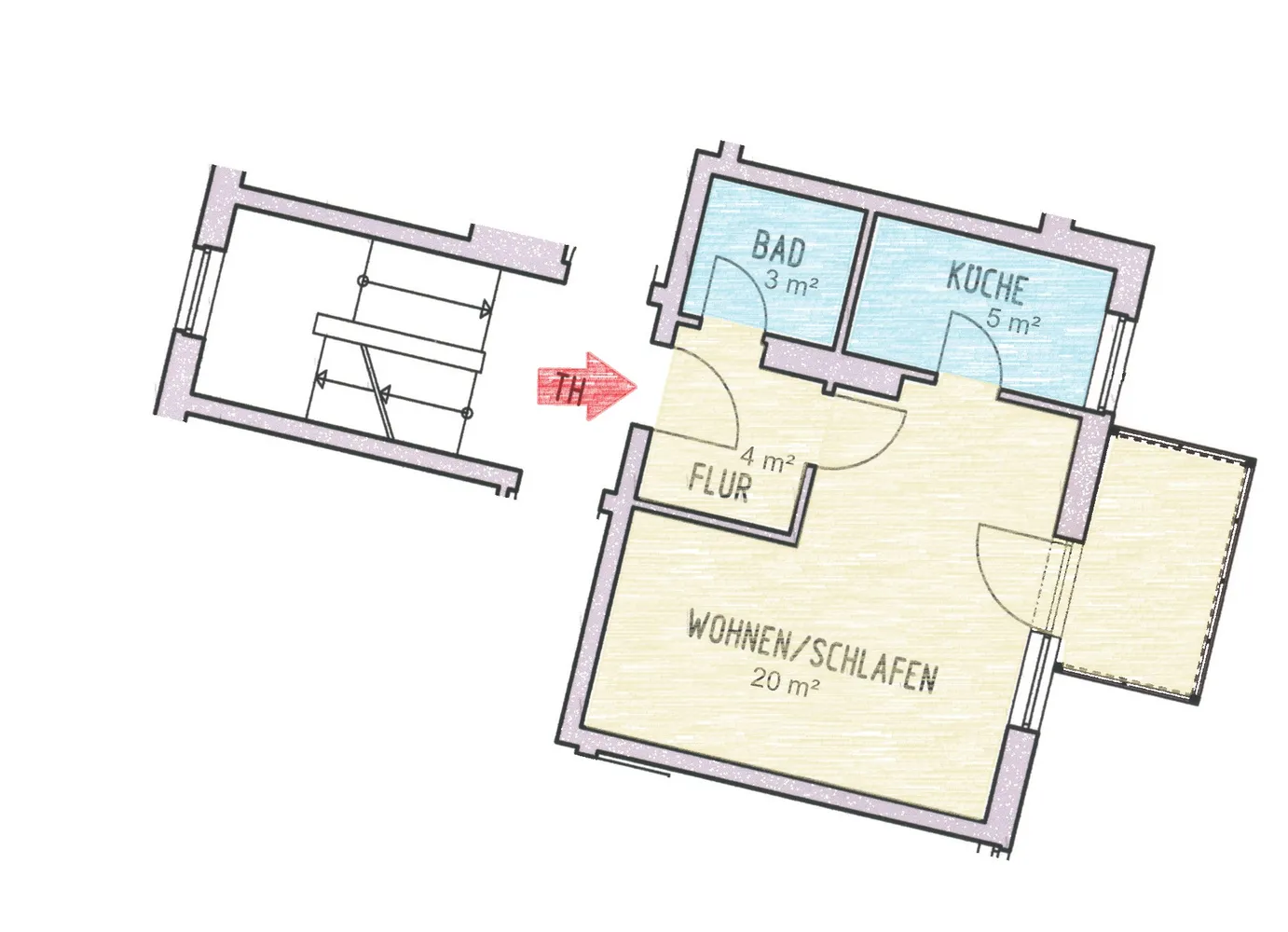 2 Zimmer Wohnung mit 45 m² in Hildesheim – Bild 11