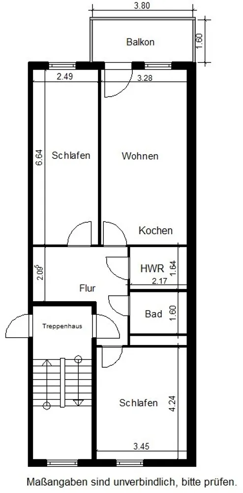 3 Zimmer Wohnung mit 72 m² in Nordhausen – Bild 4