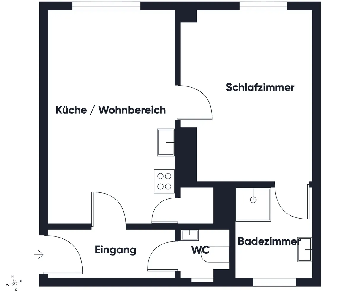 2 Zimmer Wohnung mit 37 m² in Osnabrück – Bild 6