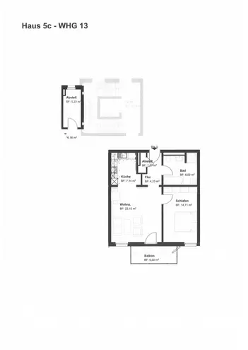 2 Zimmer Wohnung mit 60 m² in Rostock – Bild 2