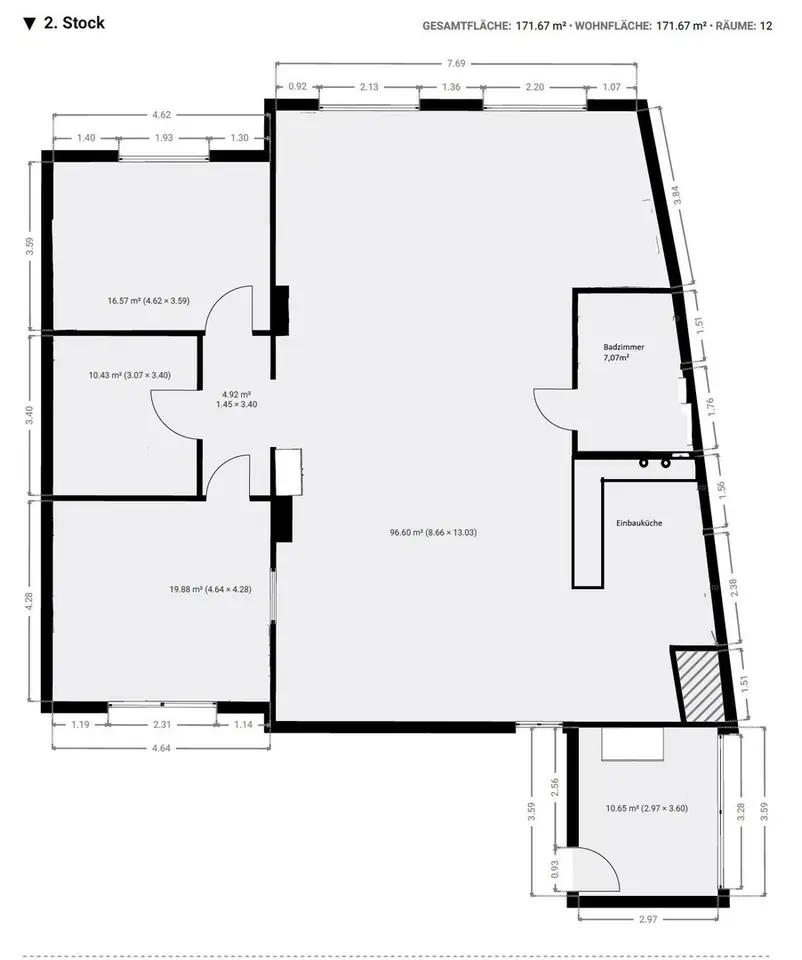 4 Zimmer Wohnung mit 160 m² in Neubrandenburg – Bild 6
