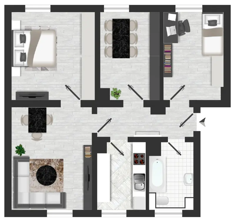 3 Zimmer Wohnung mit 59 m² in Dresden – Bild 10