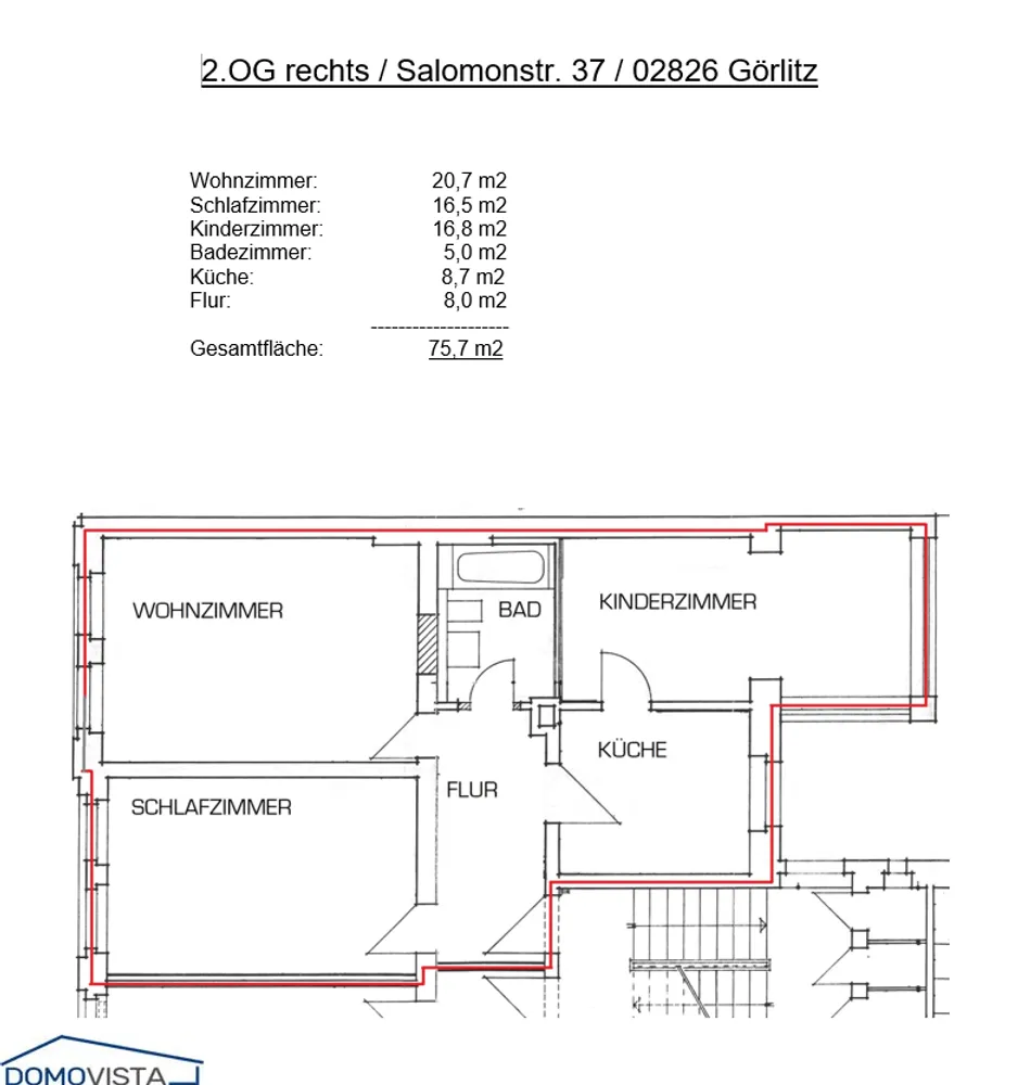 3 Zimmer Wohnung mit 76 m² in Görlitz – Bild 10