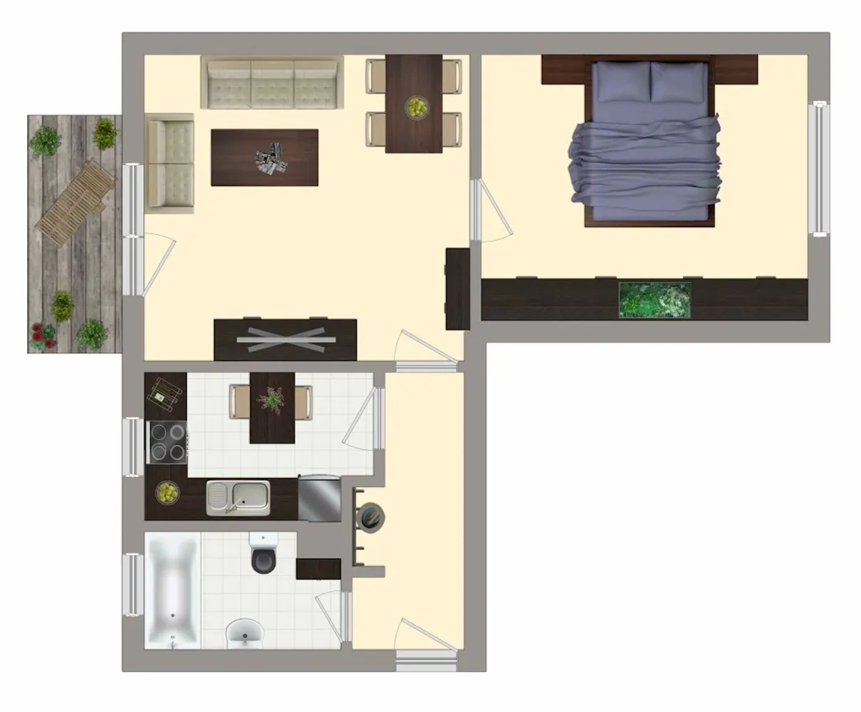 2 Zimmer Wohnung mit 51 m² in Merseburg – Bild 7