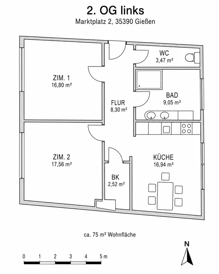 3 Zimmer Wohnung mit 75 m² in Gießen – Bild 10